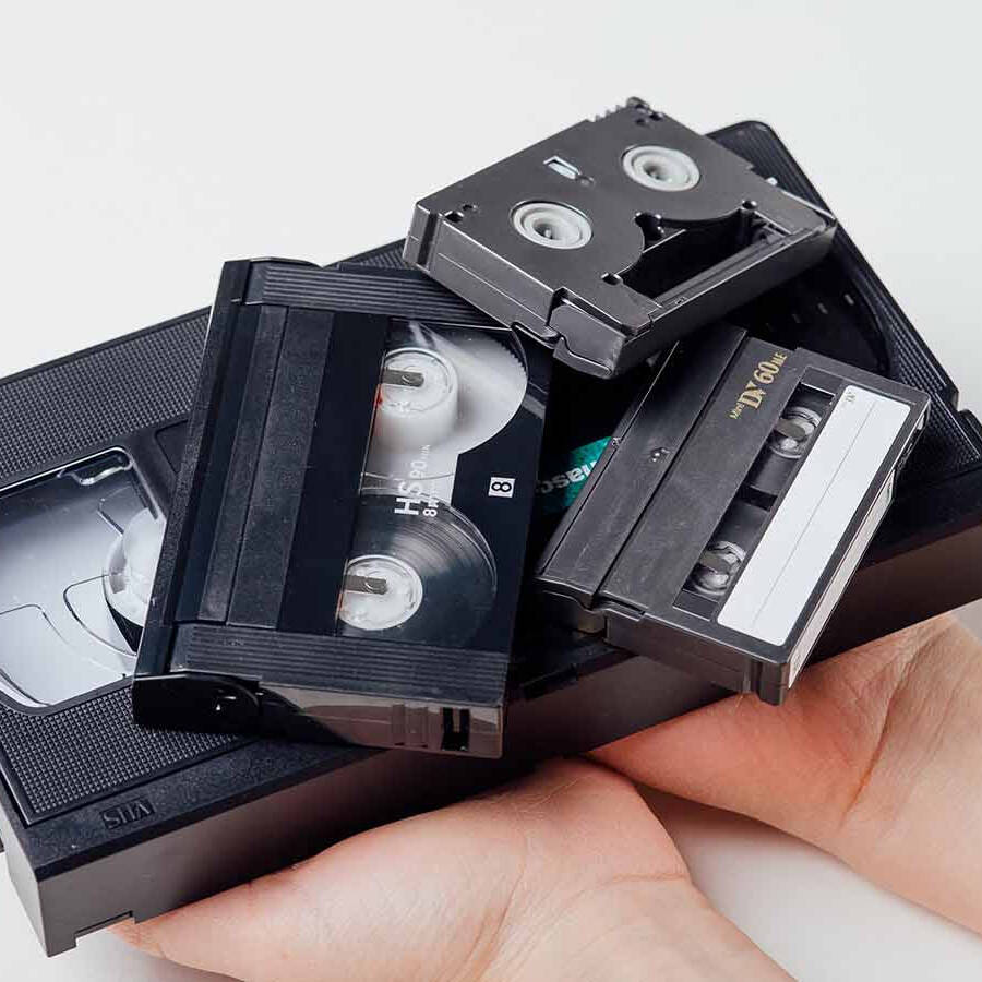 Fitas VHS 8mm Mini DV