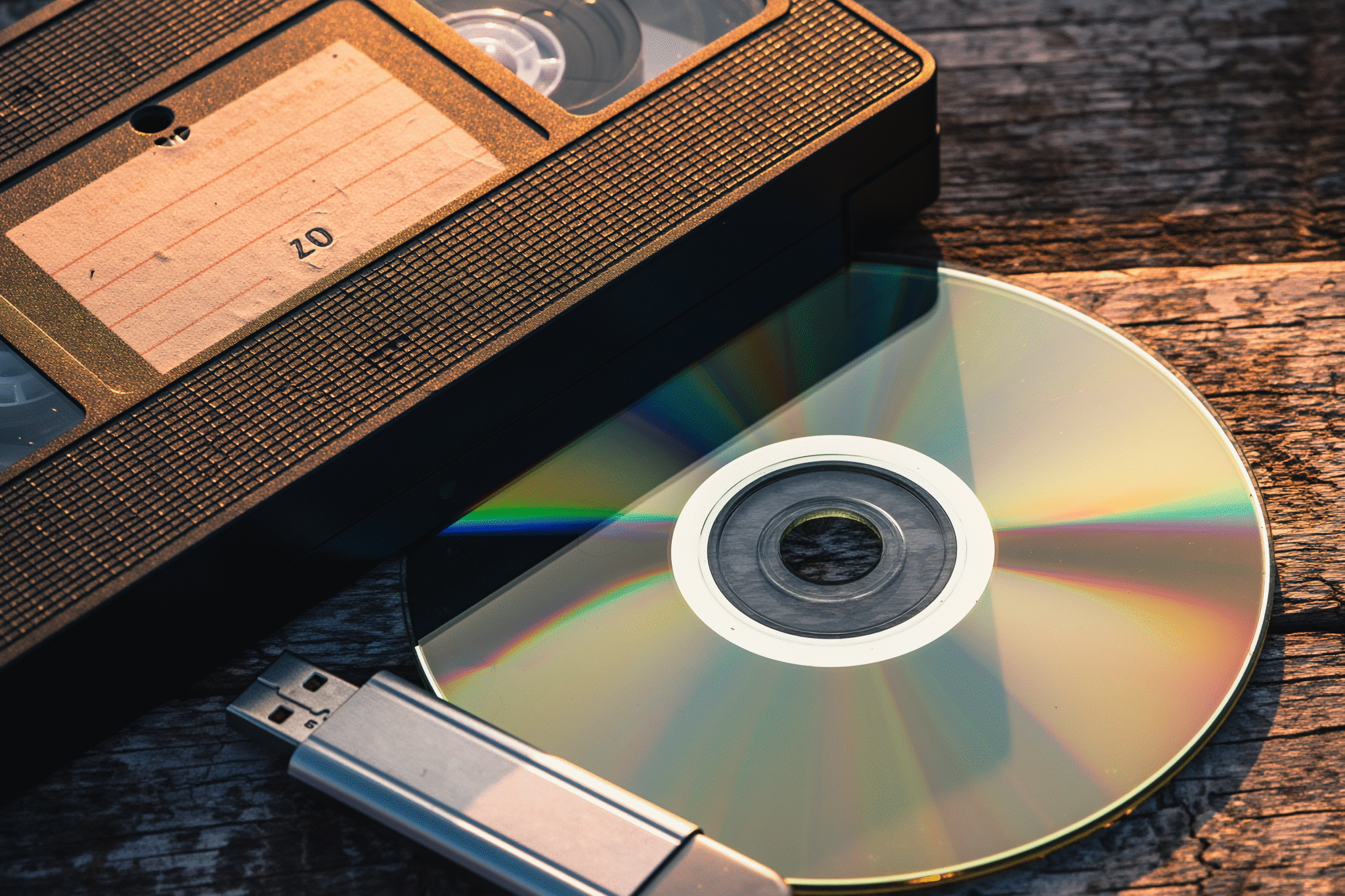 Fita VHS, Pen Drive, DVD