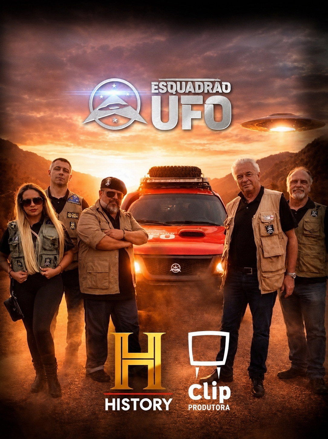 POSTER DA SÉRIE ESQUASDRÃO UFO HISTORY CANNEL